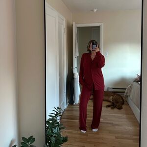 SKIMS Limited Edition Red Sleep Set